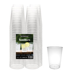 10 OZ. TUMBLERS - CLEAR 100 CT.