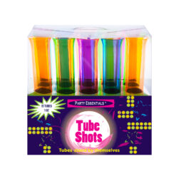 ASSORTED NEON TUBE SHOTS<br>1 OZ 15 CT.