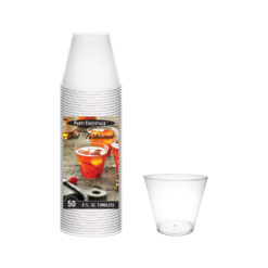 9 OZ. TUMBLERS - CLEAR 50 CT.