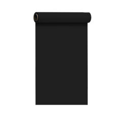 BLACK<BR>PLASTIC TABLE COVER ROLL
