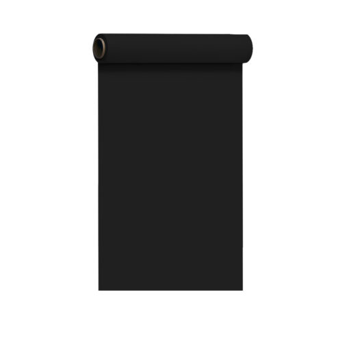BLACK<BR>PLASTIC TABLE COVER ROLL