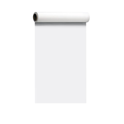 WHITE<BR>PLASTIC TABLE COVER ROLL