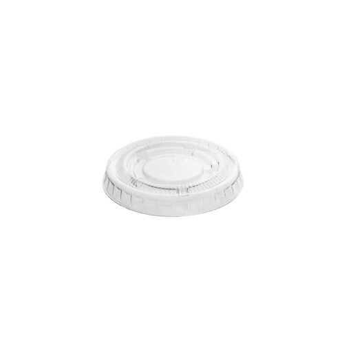 1 OZ. FLAT LIDS - CLEAR - Image 2