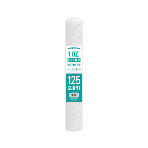 1 OZ. FLAT LIDS - CLEAR