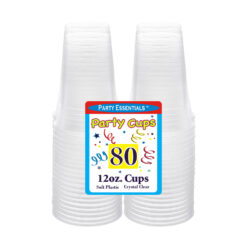 12 OZ. CUPS – CLEAR 80 CT.