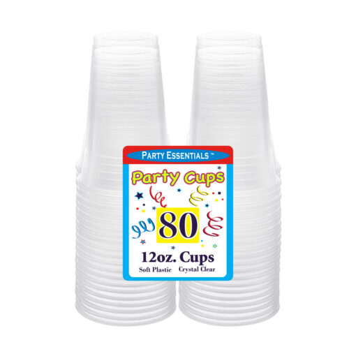 12 OZ. CUPS – CLEAR 80 CT.