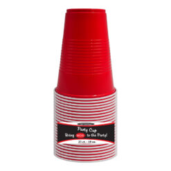 18 OZ. PARTY CUPS - RED 25 CT.