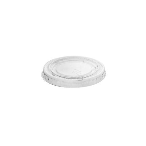 2 OZ. FLAT LIDS- CLEAR - Image 2