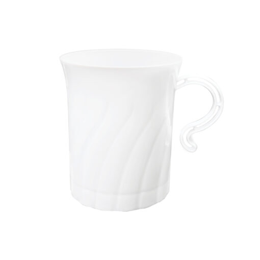 WHITE SWIRL COFFEE CUP 8 OZ – 10 COUNT - Image 3