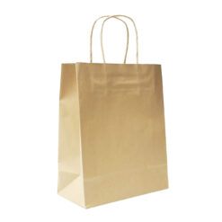 PAPER BAGS 8" X 4" X 10" W/ TWISTED HANDLES BROWN - 250 CT.
