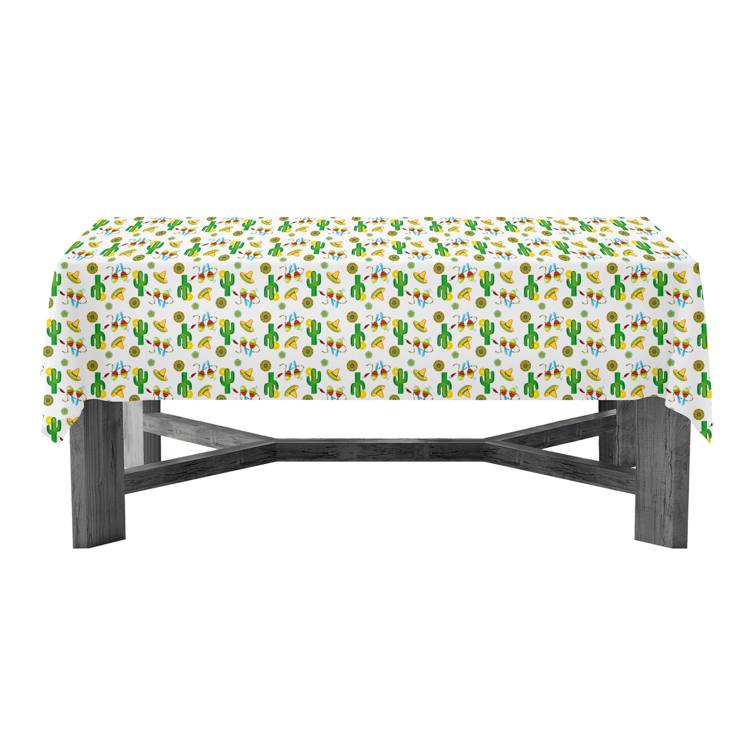 Alternative view of 54" x 108" RECTANGULAR TABLE COVERS - FIESTA