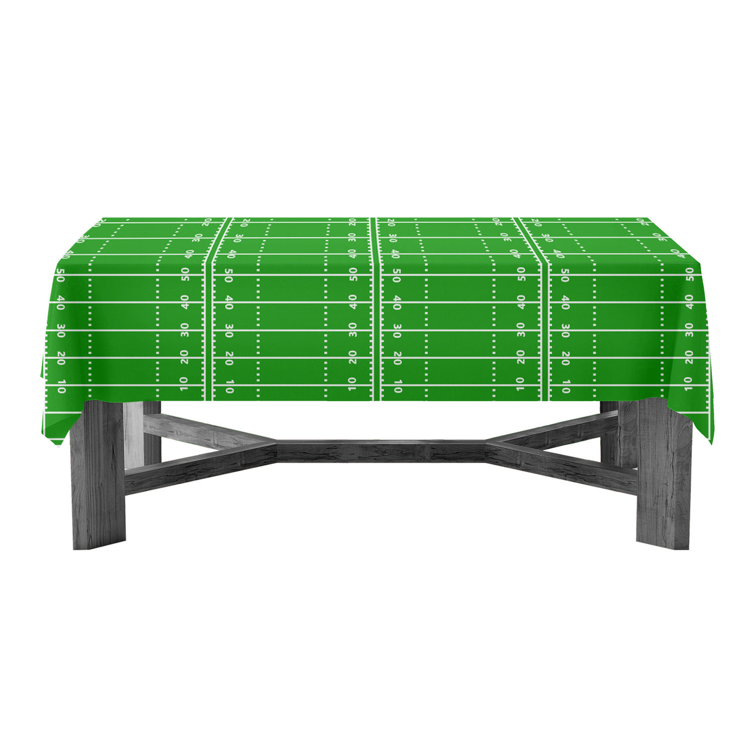 Alternative view of 54" x 108" RECTANGULAR TABLE COVERS - FOOTBALL