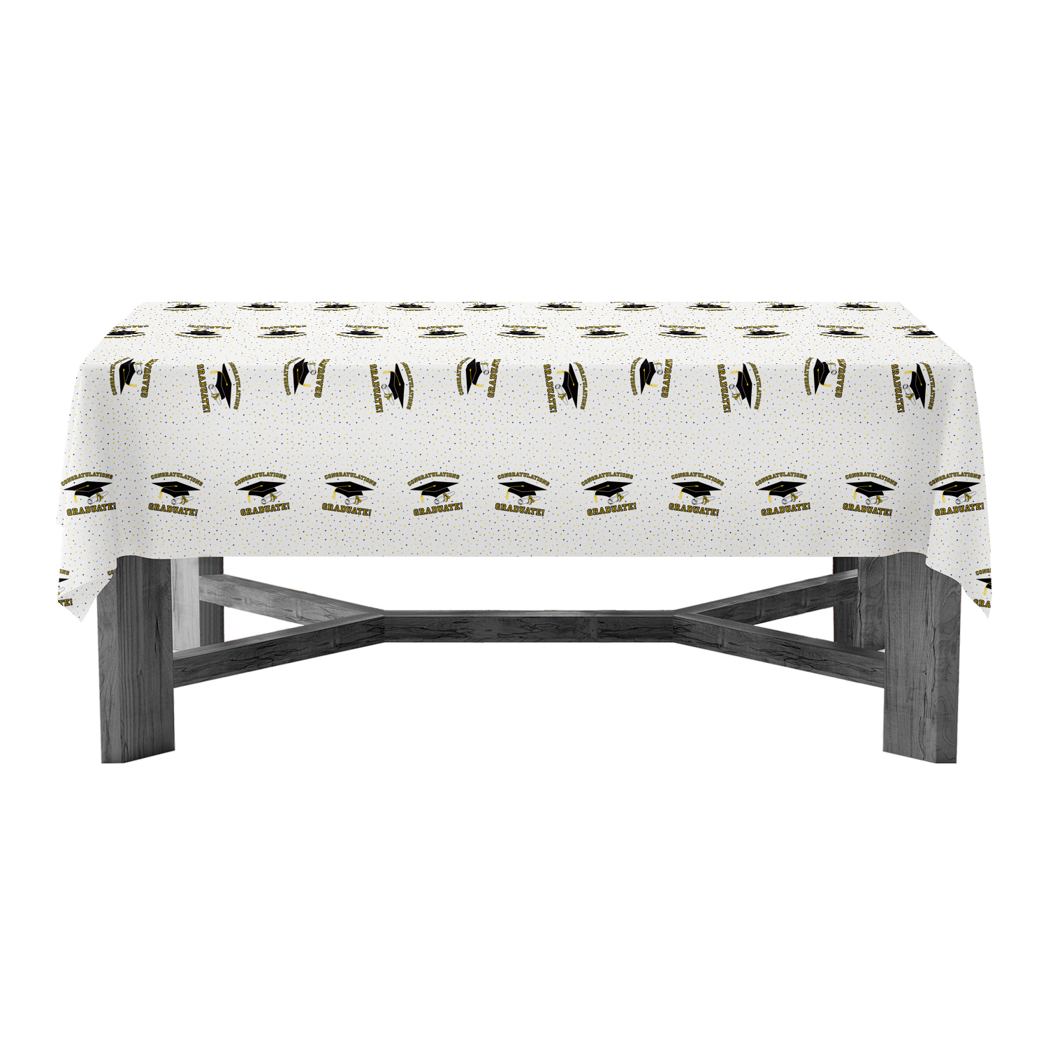 Alternative view of 54" x 108" RECTANGULAR TABLE COVERS - GRADUATION