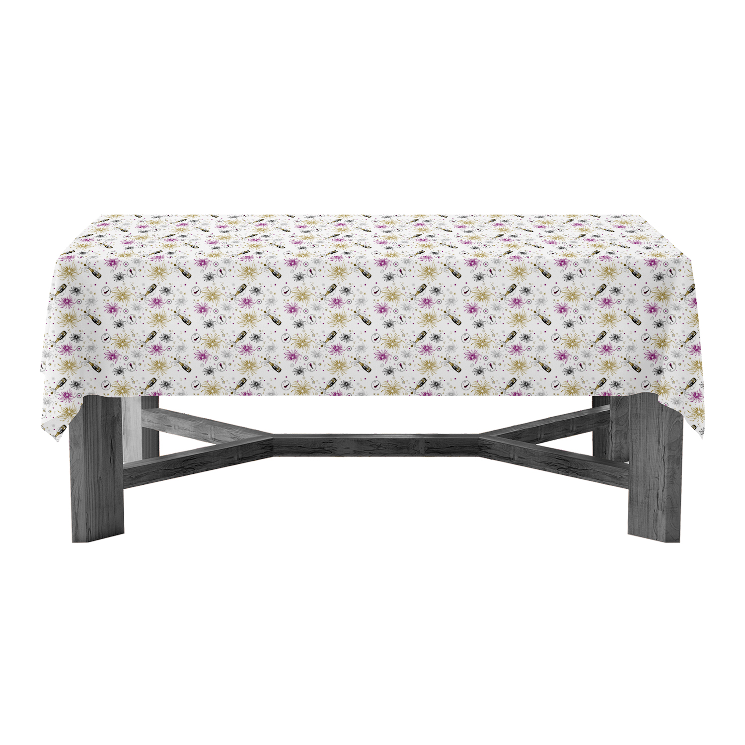 Alternative view of 54" x 108" RECTANGULAR TABLE COVERS - NEW YEARS