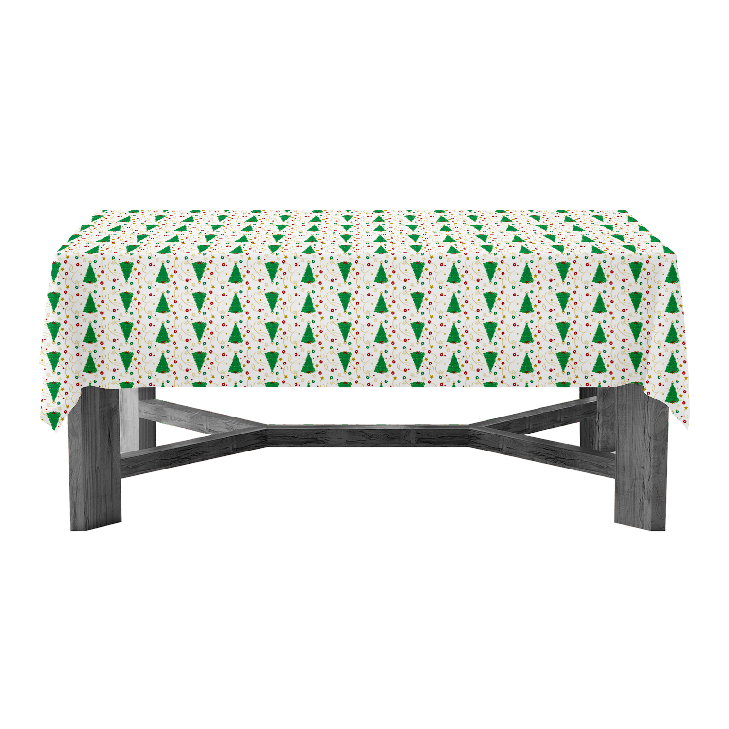 Alternative view of 54" x 108" RECTANGULAR TABLE COVERS - CHRISTMAS TREE